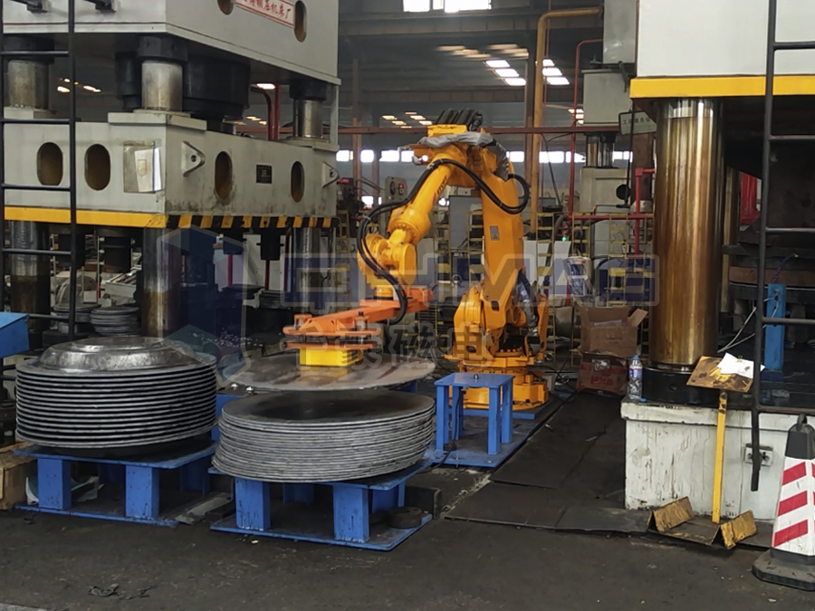 自動(dòng)化機(jī)械手夾持電永磁鐵焊接工裝夾具